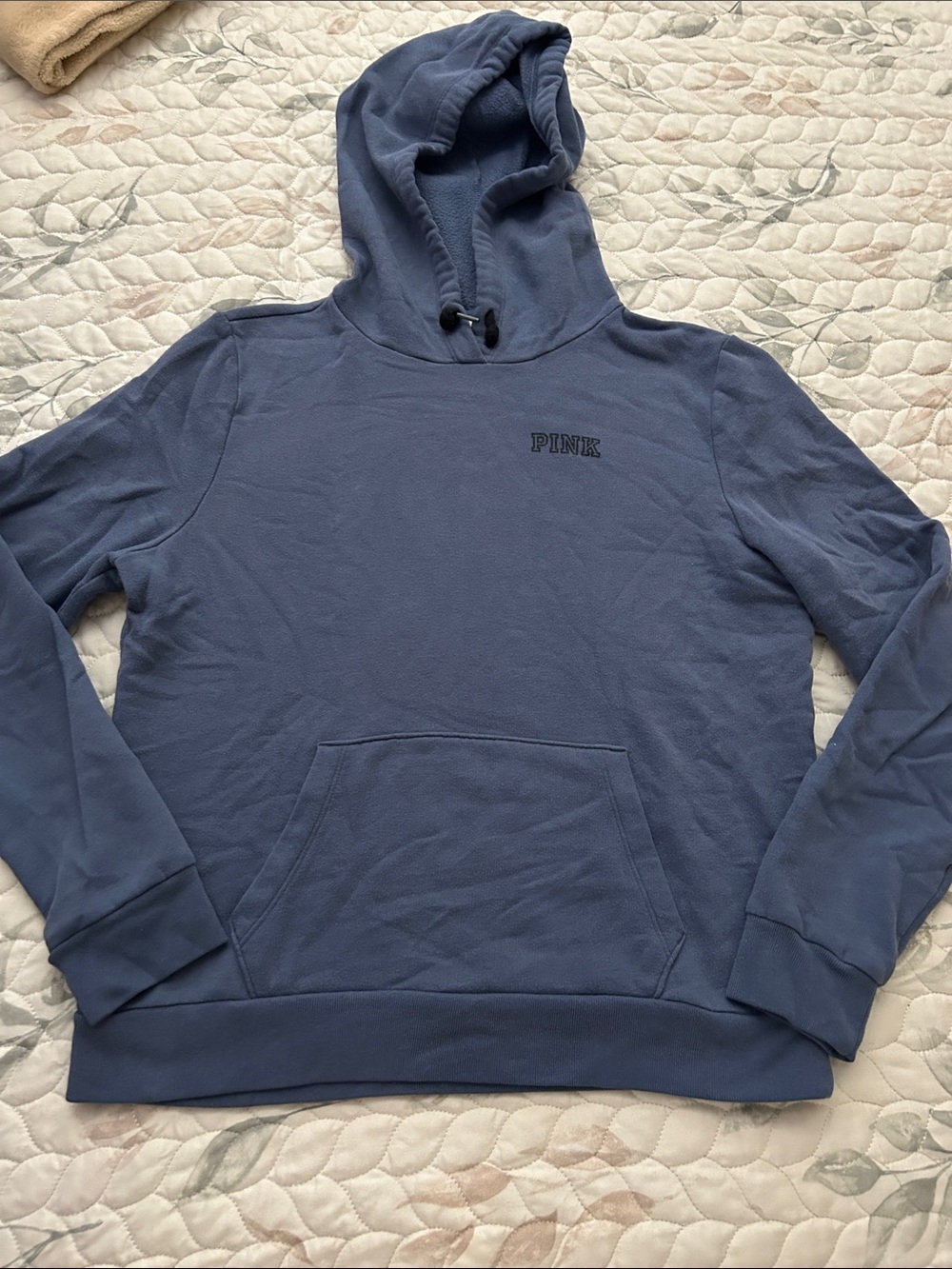 PINK Victoria's Secret Men's Slate Blue Pullover Hoodie